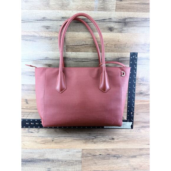 DAGNE DOVER Red Leather SIGNATURE LEGEND TOTE - Picture 6 of 11
